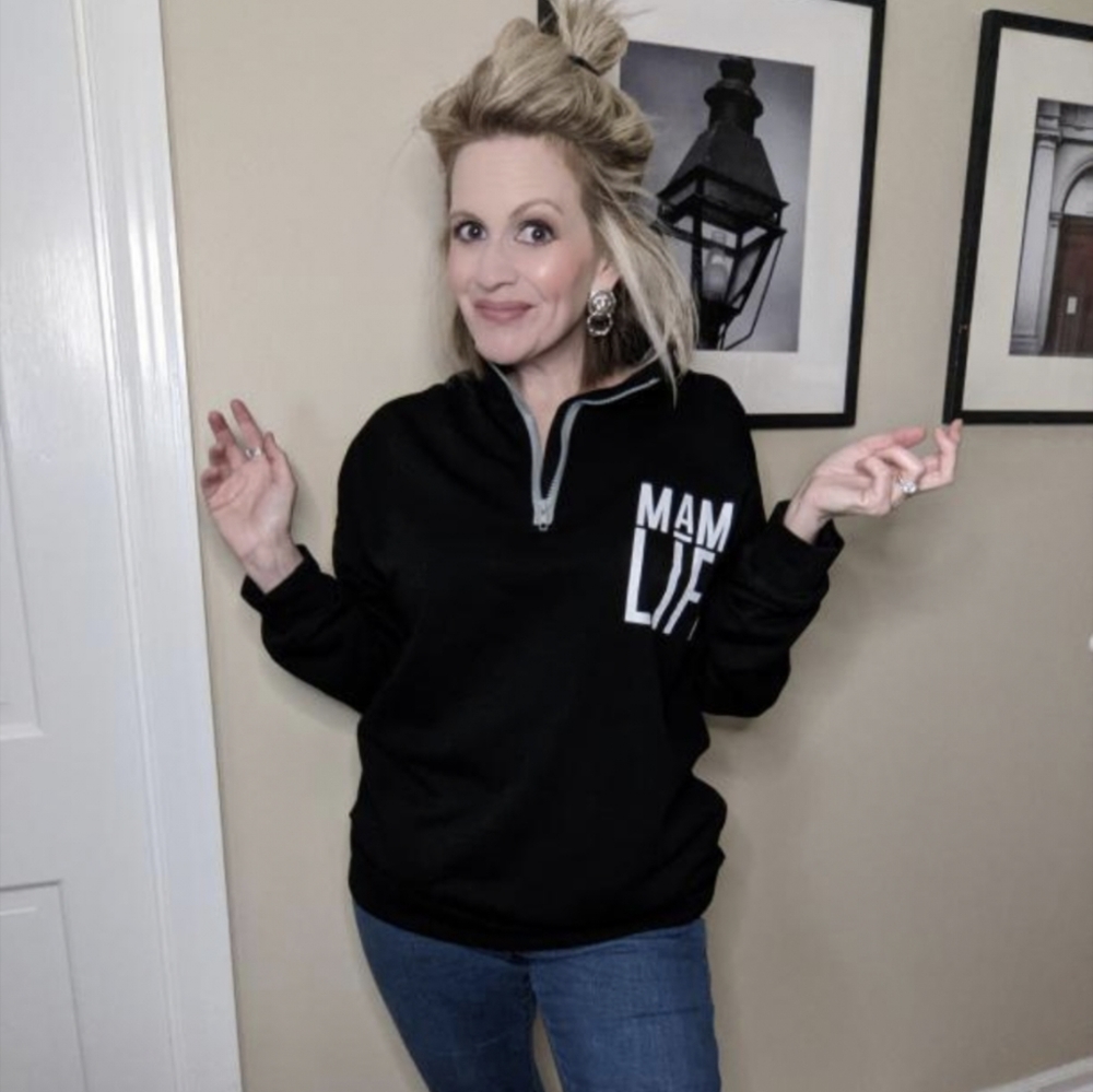 "Mama Life" Black Color